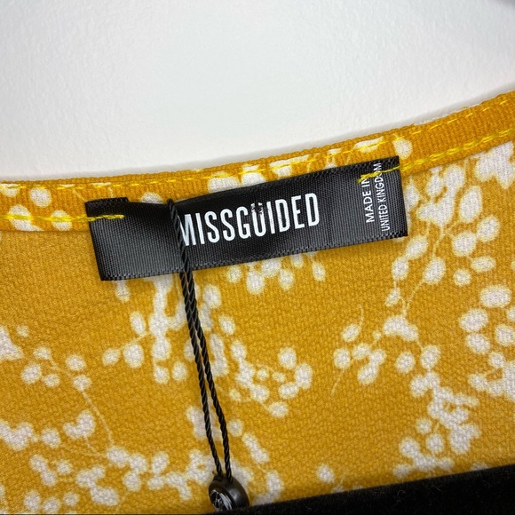 MISGUIDED Frill Hem Tie Front Blouse - Picture 8 of 9